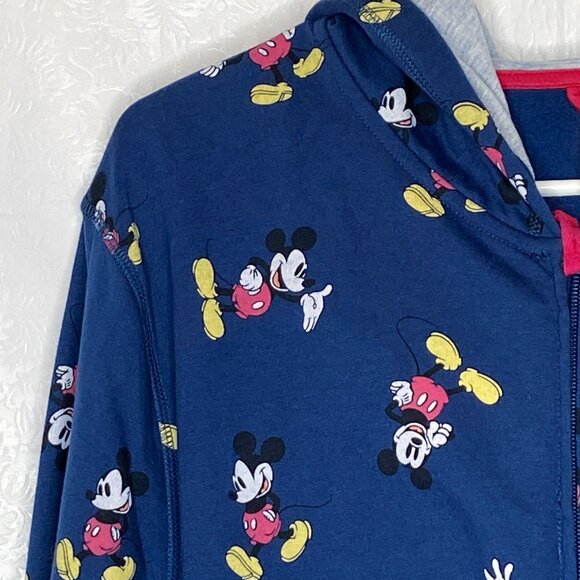 Disney Unisex Mickey Mouse Full Zip Sweatshirt Hooded Jacket Adult L - Picture 7 of 11